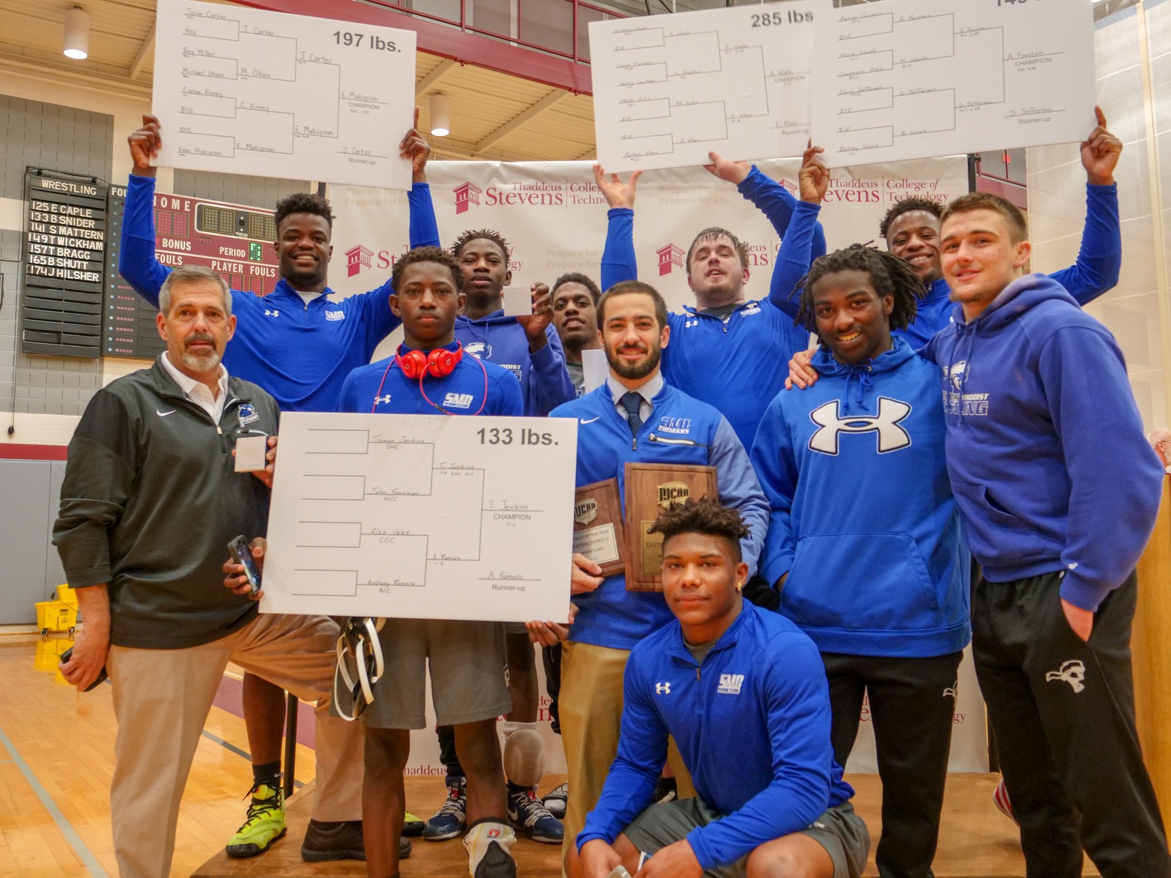 Wrestling Wins Eastern District II Tournament, Crowns 5 Champions & Coach of the Year