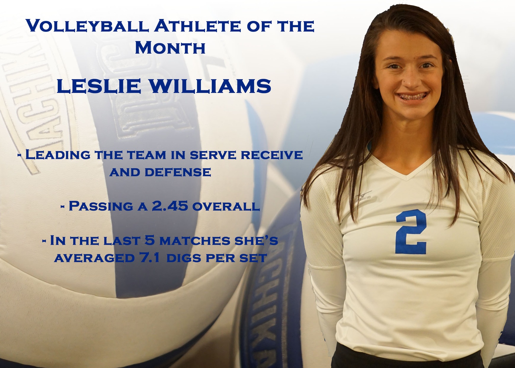 Women's Volleyball Athlete of the Month