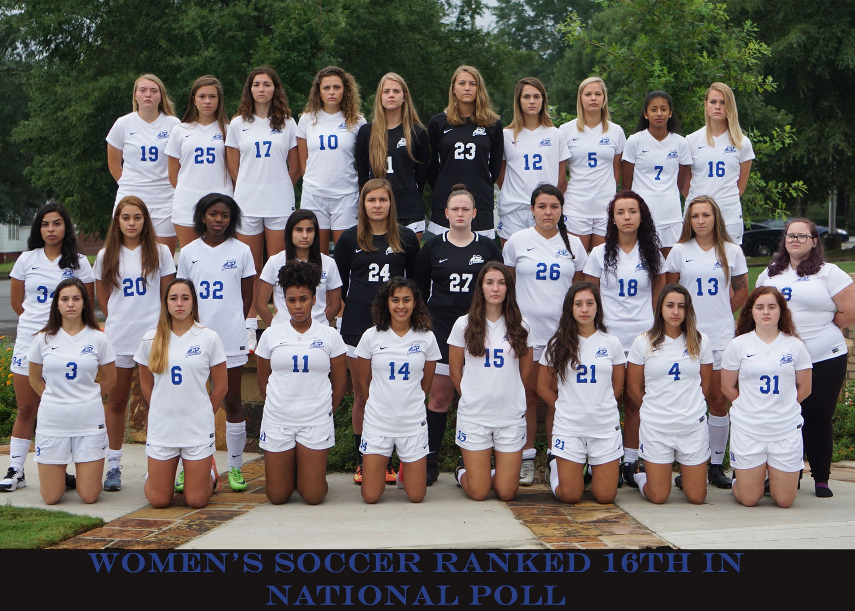 Women's Soccer Ranked 16th in National Poll