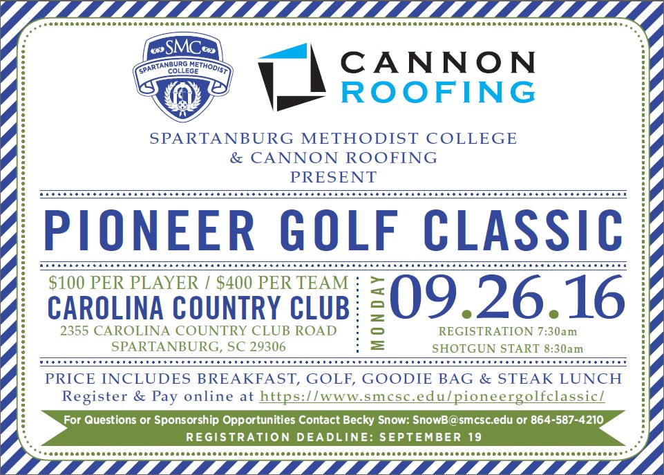 Join us for the 2016 Pioneer Golf Classic