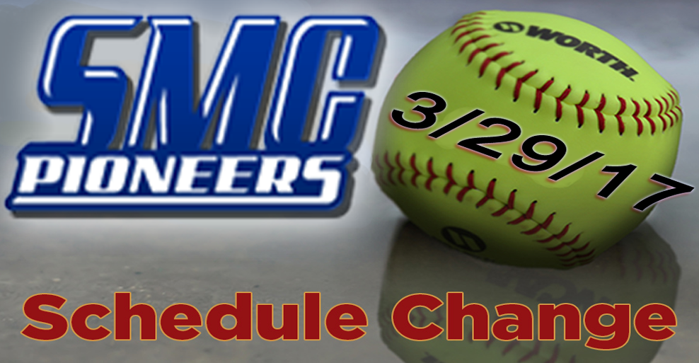 Softball Schedule Change for March 26