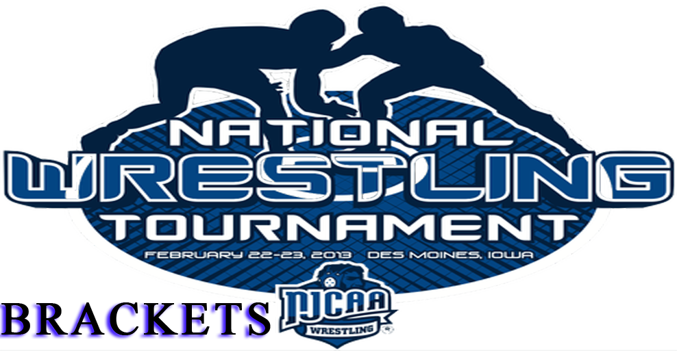 NJCAA National Wrestling Championship brackets have been released.