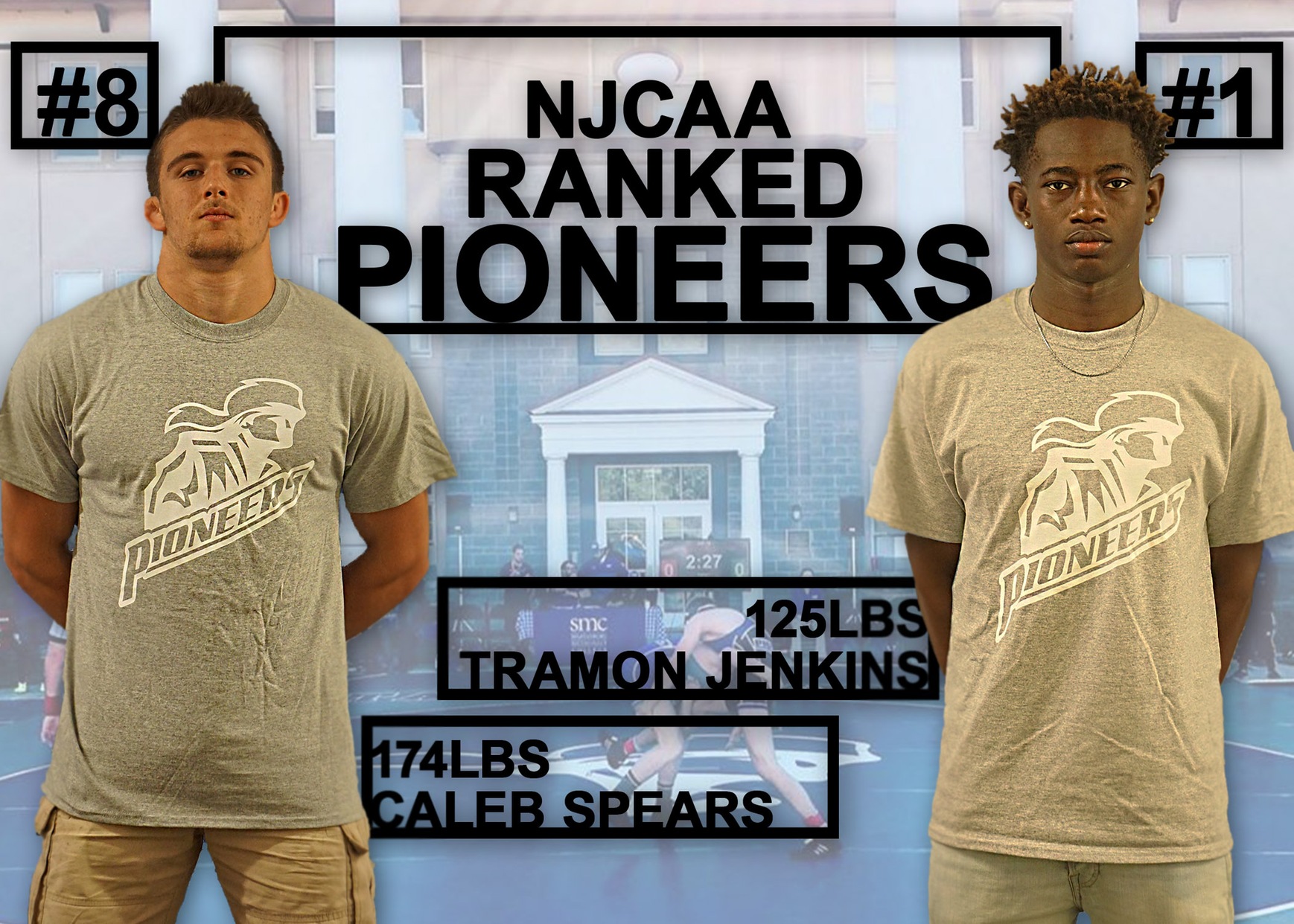 Two Wrestlers Ranked in Latest NJCAA Polls