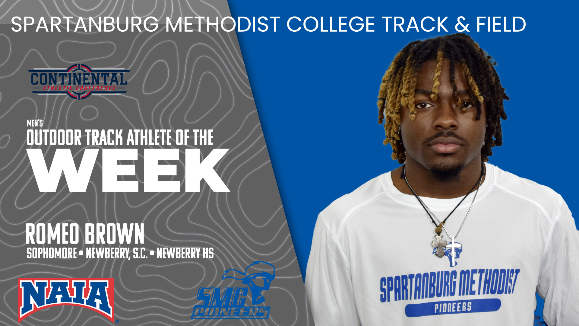 Romeo Brown Earns CAC Track Athlete of the Week for a Fourth Time