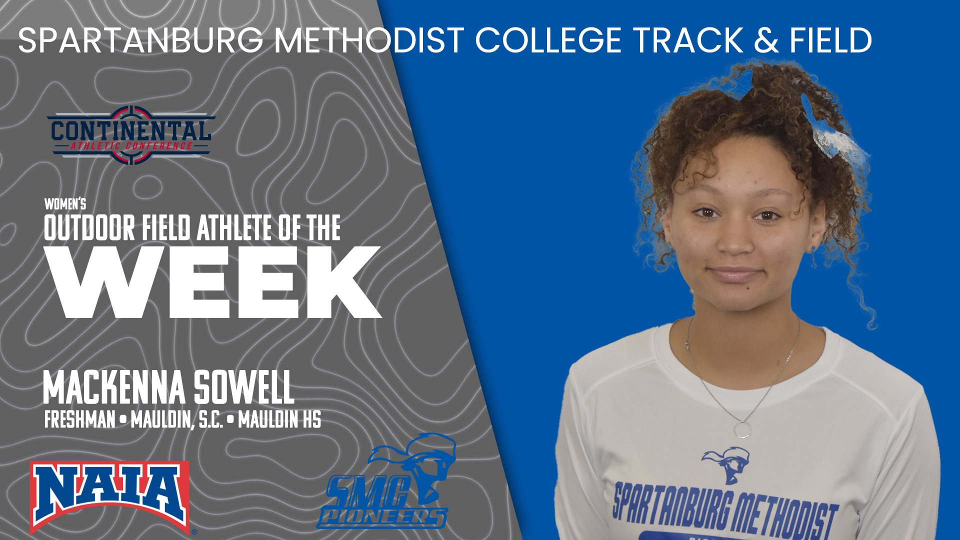 Mackenna Sowell Named CAC Women's Field Athlete of the Week