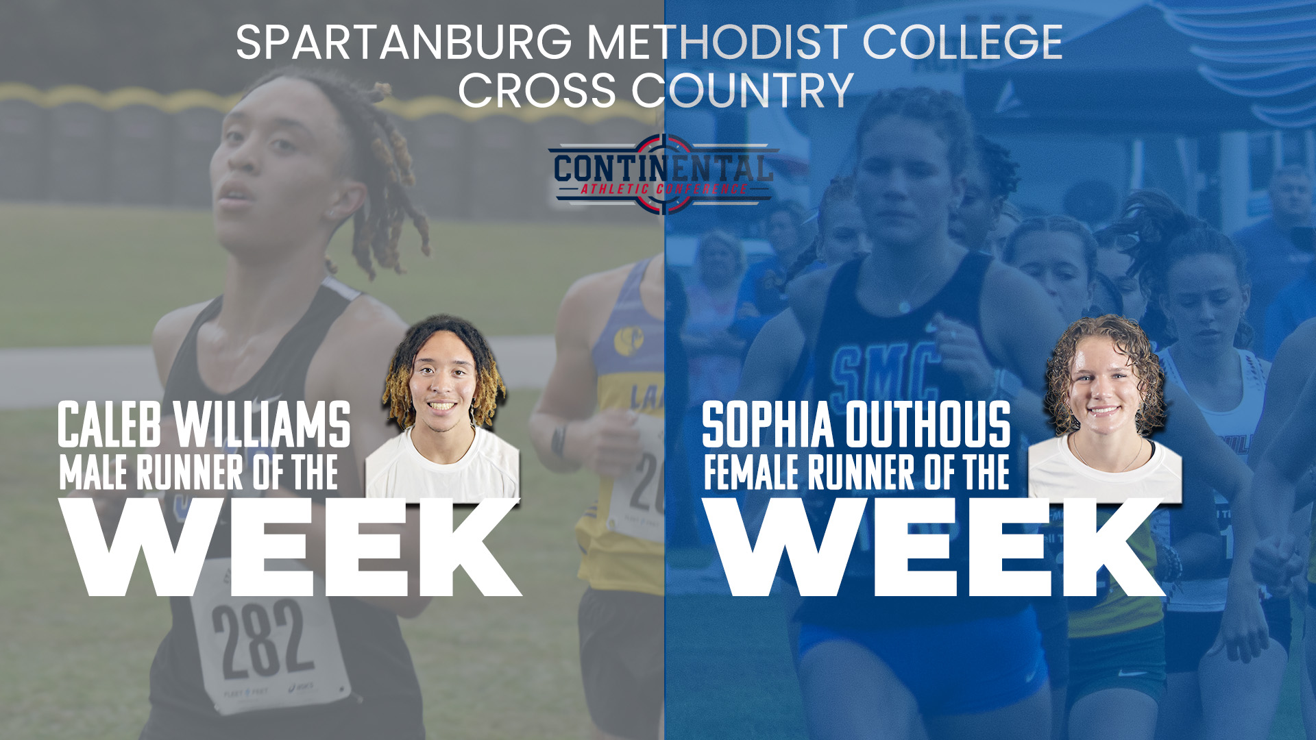 Spartanburg Methodist College Sweeps CAC Runner of the Week honors